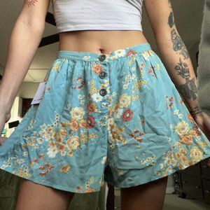 Oneill Flowy Floral Button Shorts